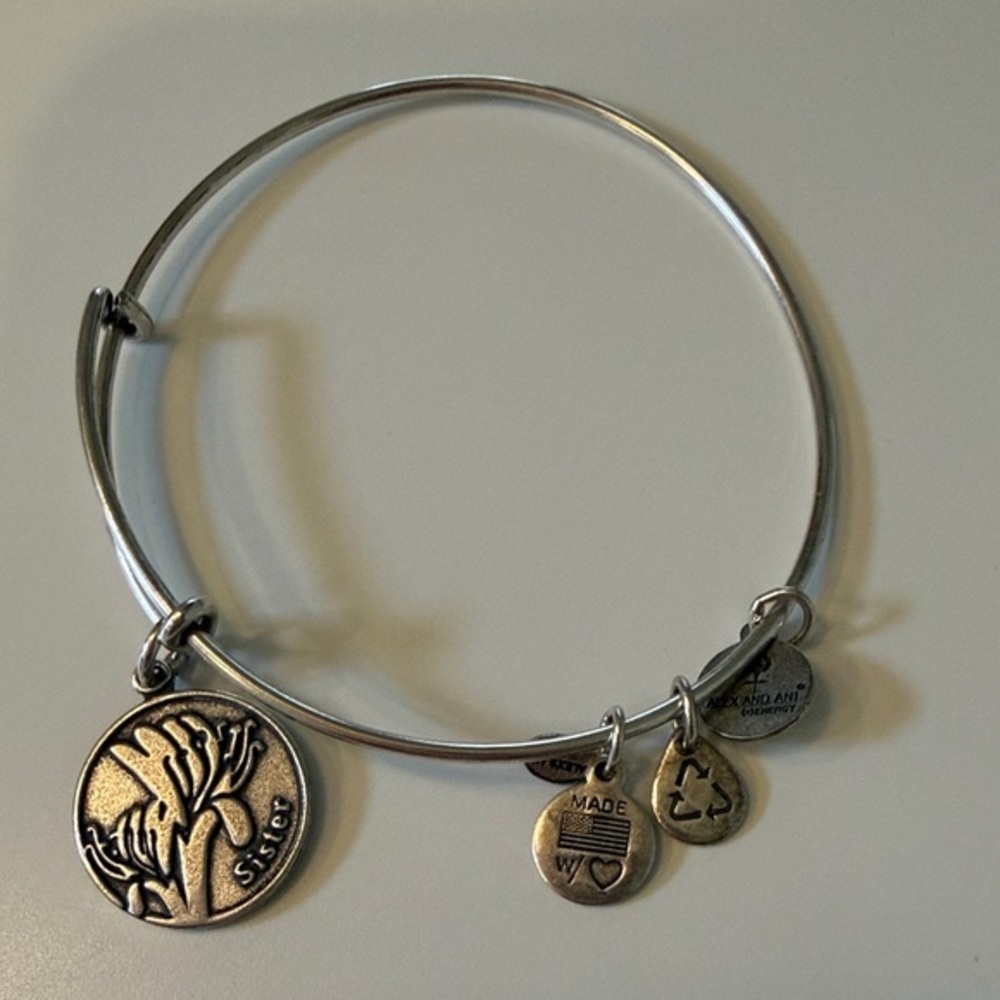 Alex and Ani Silver Sister Bracelet